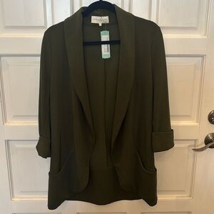 NWT dark olive blazer